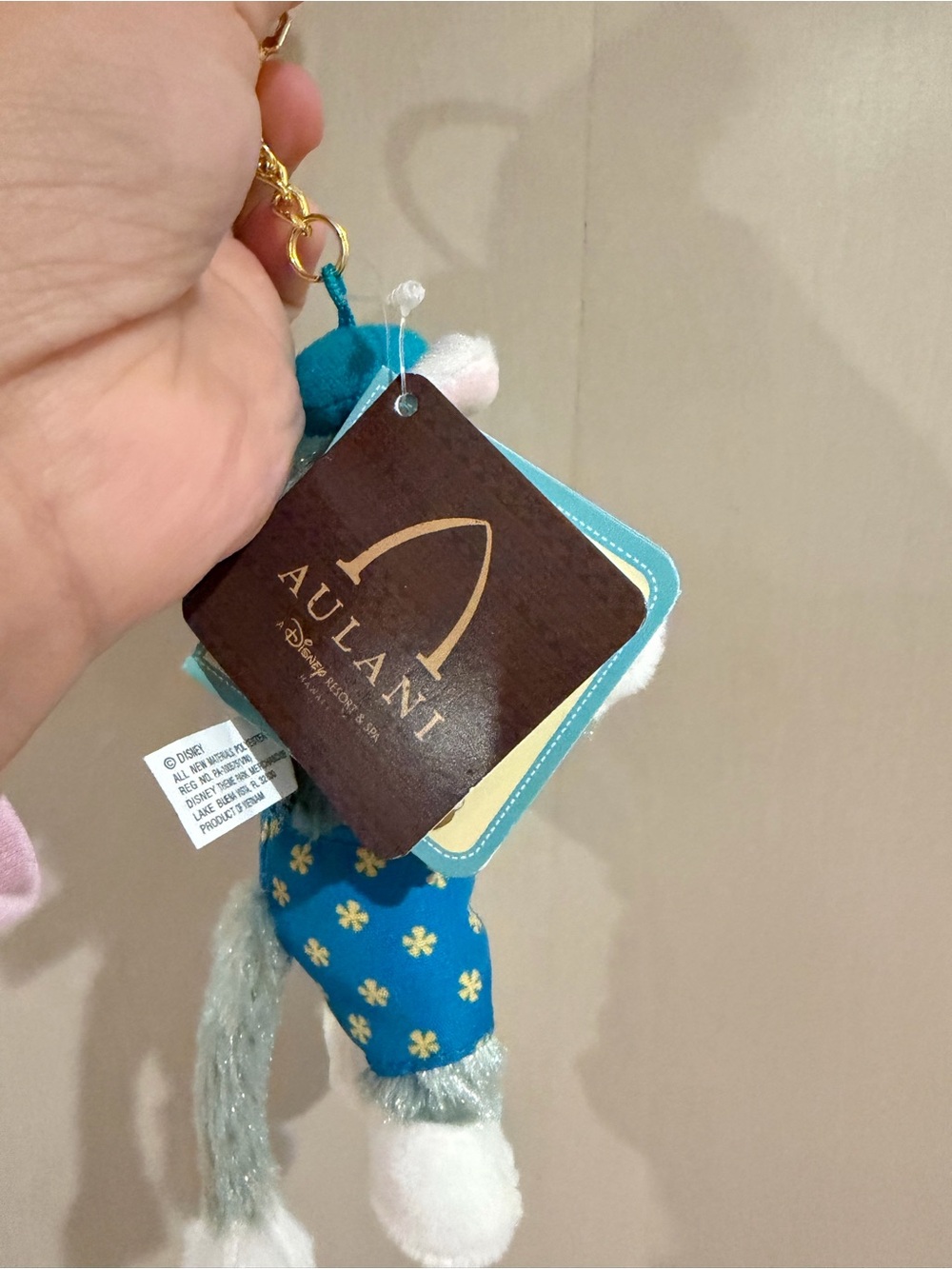 Disney Aulani gelatoni Duffy and friends plush key chain - Picture 2 of 3